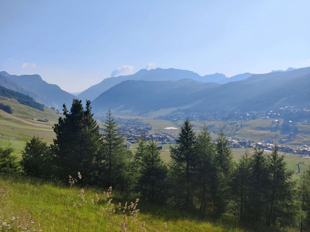Alpen-Panoramen beim Warmfahren