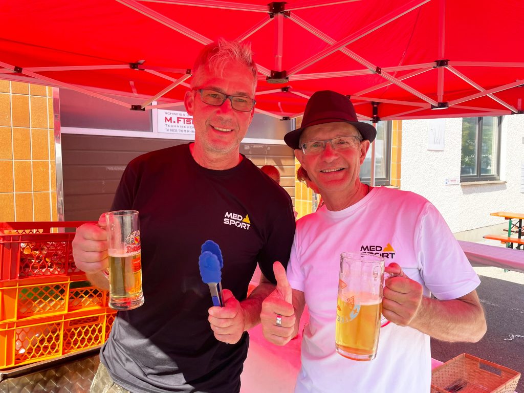 Die MedSport Inhaber Markus & Stefan haben zum Sommerfest eingeladen - 30 Jahre MedSport